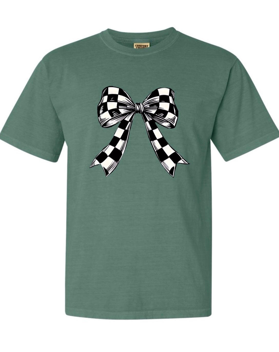 Checkered Bow Tee