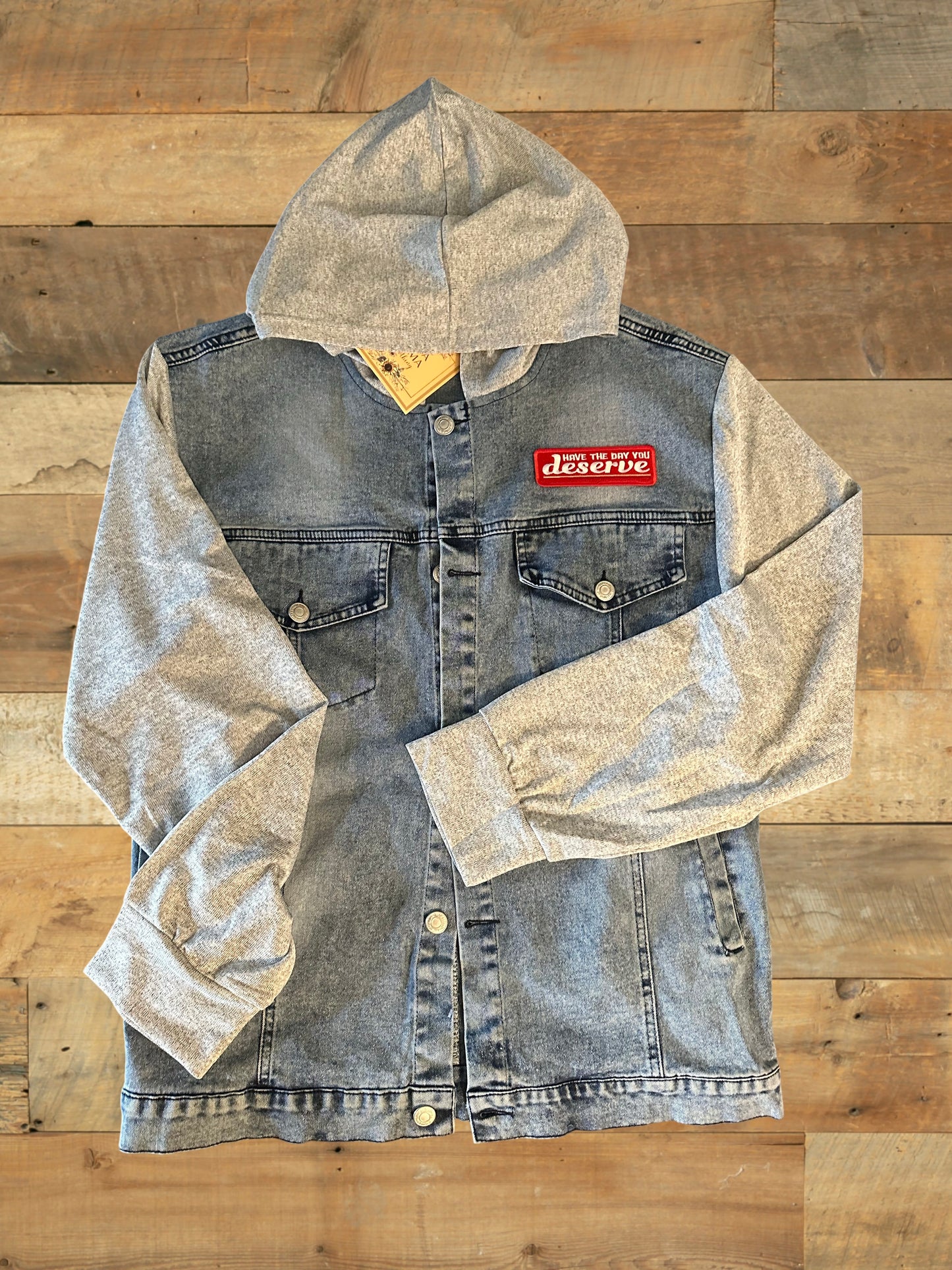 Hooded Denim Jacket