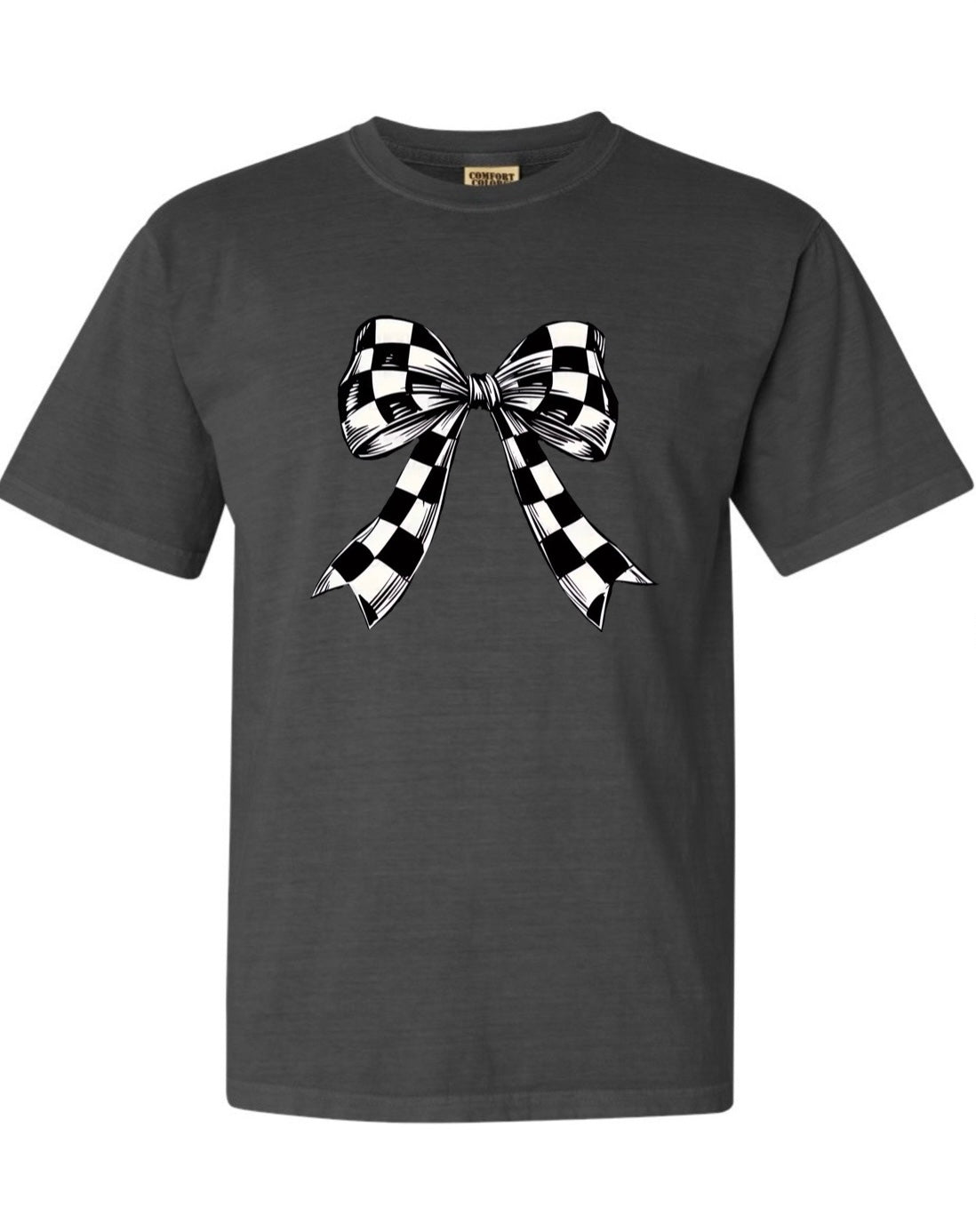 Checkered Bow Tee