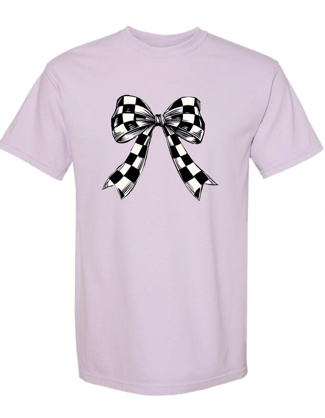 Checkered Bow Tee