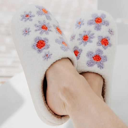 Lilac Daisy Slippers