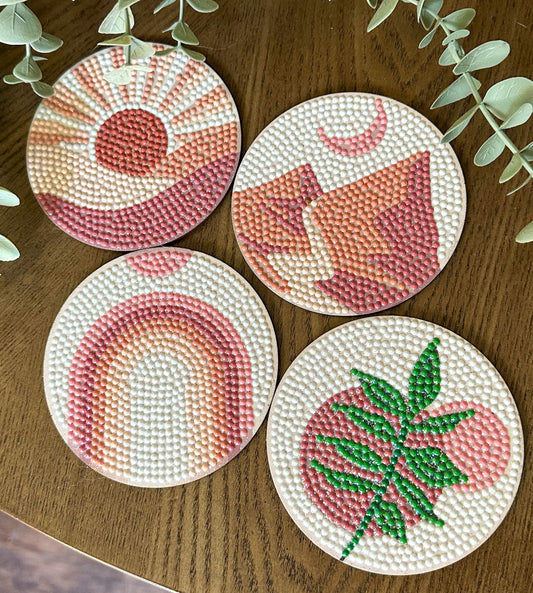 Boho Rhinestone Coasters