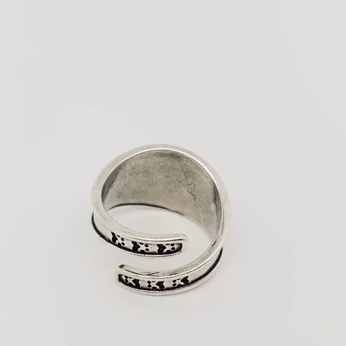 Silver Plated Cat Ring