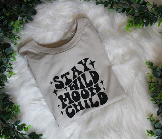 Stay Wild Moon Child | Toddler T-shirt |Toddler Clothes | Kids Clothing