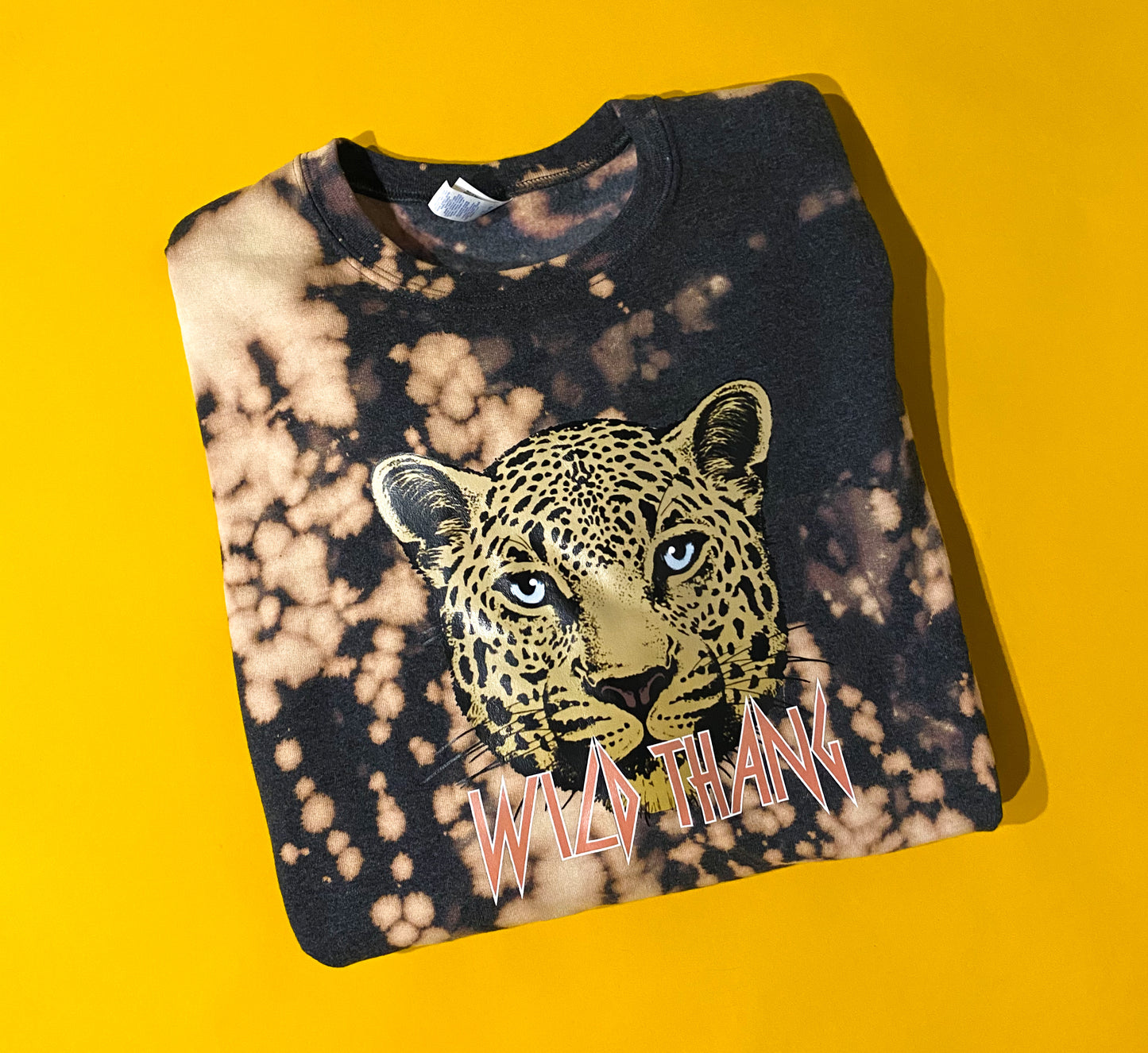 Wild Thang Sweatshirt | Bleach Dyed