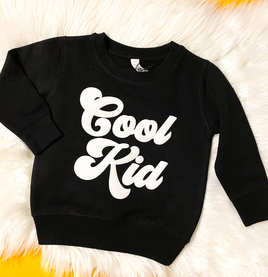 Cool Kid Toddler Sweatshirt | Puff Vinyl